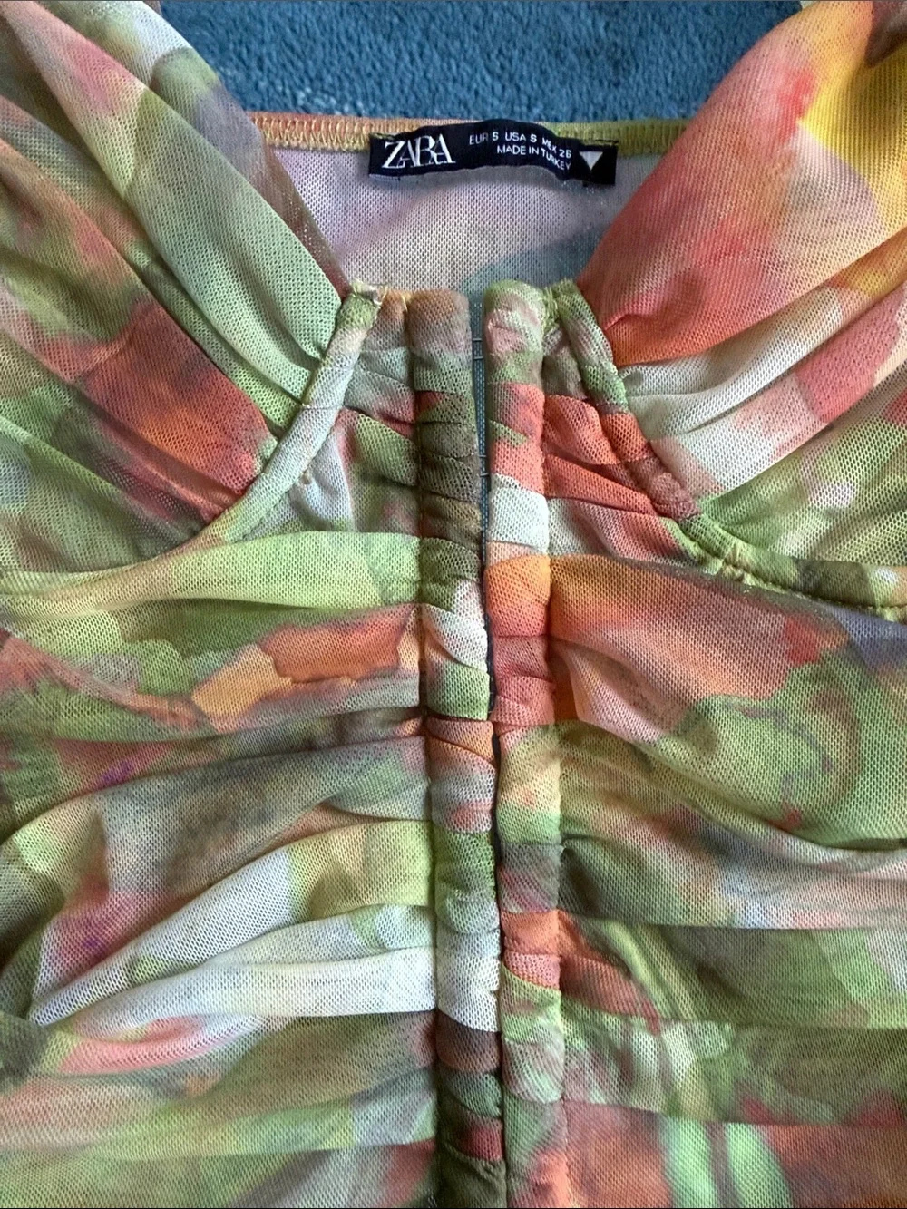 Zara mesh corset multicolor